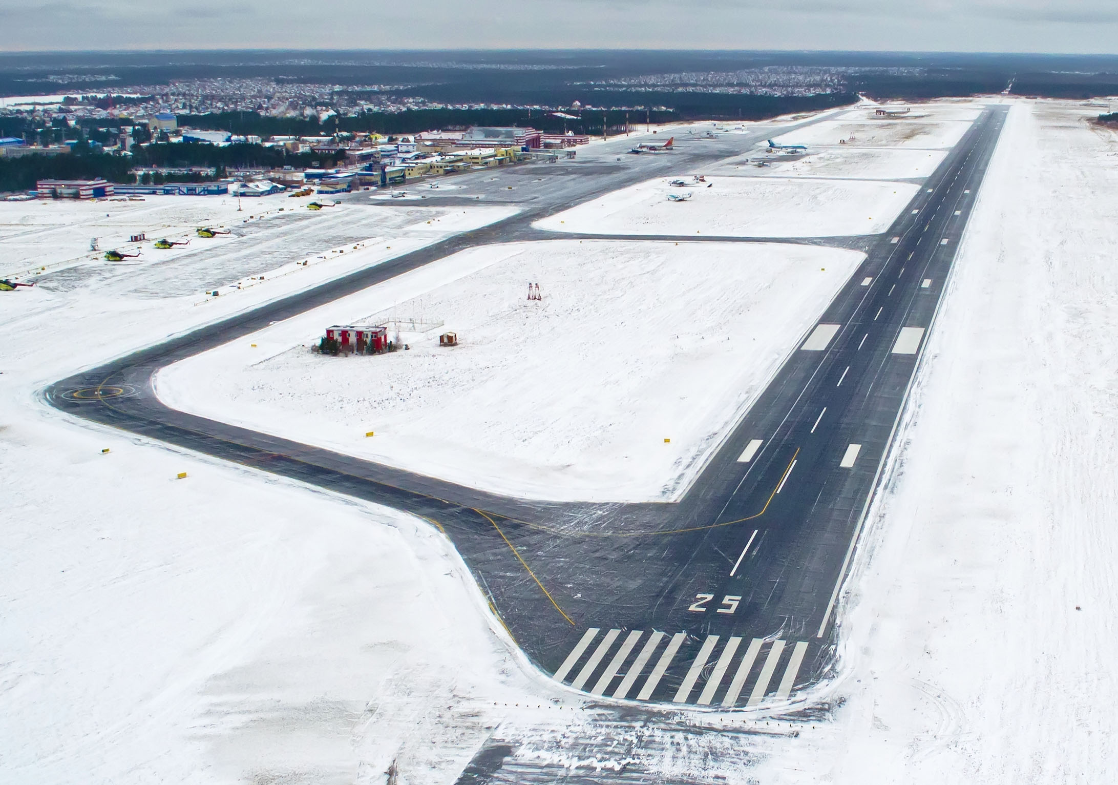 frozen runway